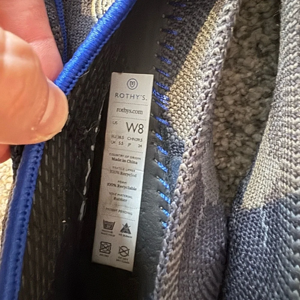 Rothy's Black and Gray Knit Flats - Picture 3 of 5